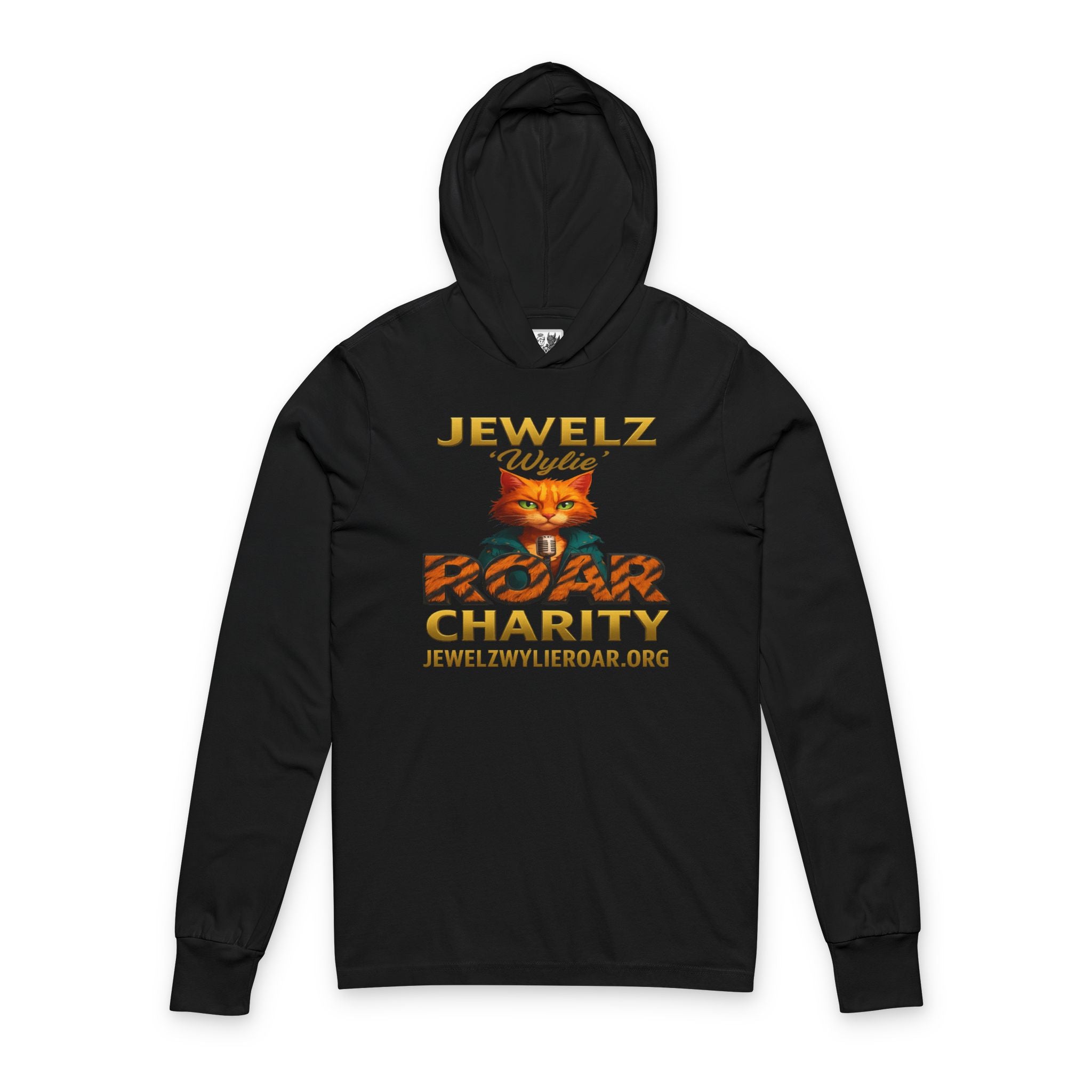 Jewelz ‘Wylie’ Roar Charity Hoodie, Unisex Long Sleeve Tee