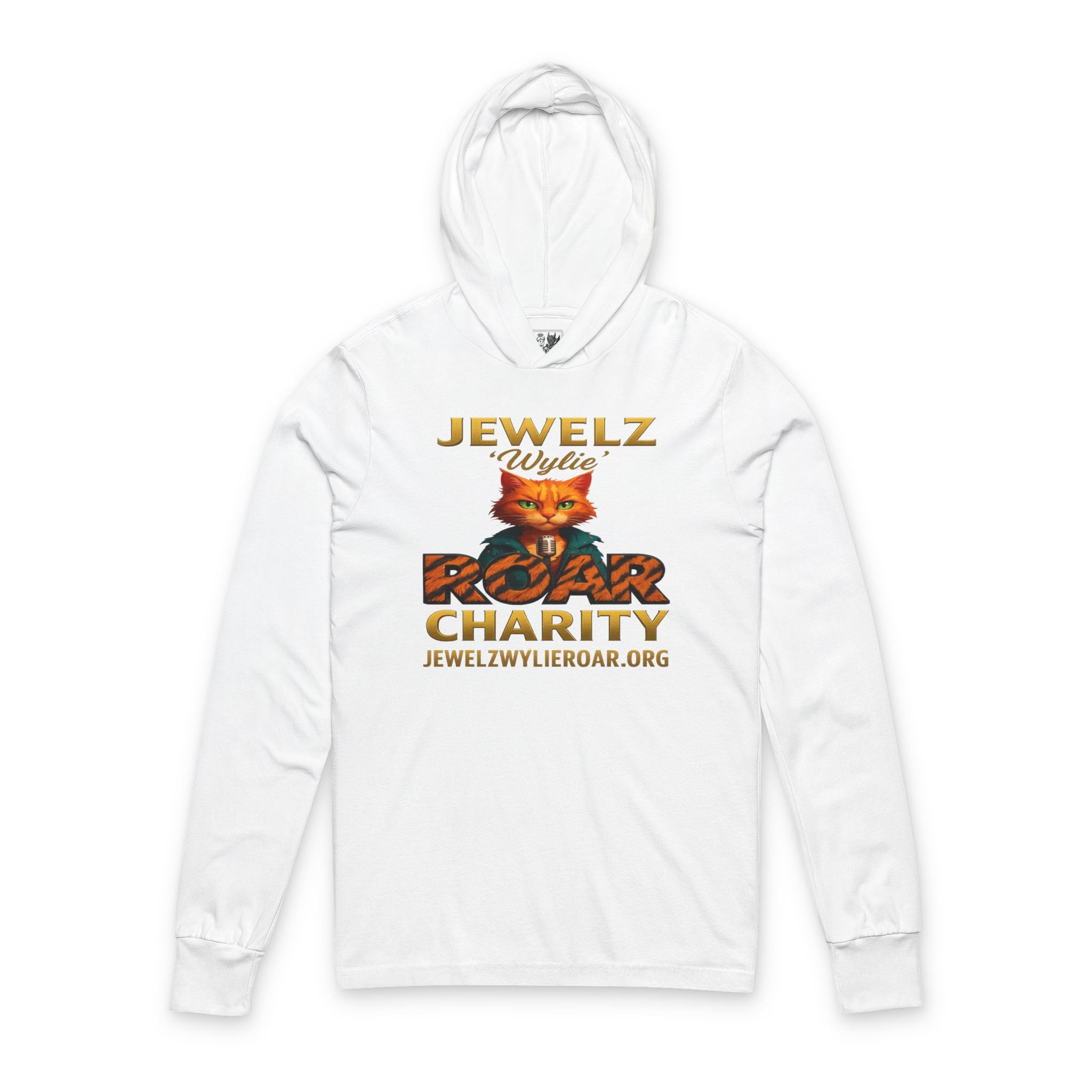 Jewelz ‘Wylie’ Roar Charity Hoodie, Unisex Long Sleeve Tee