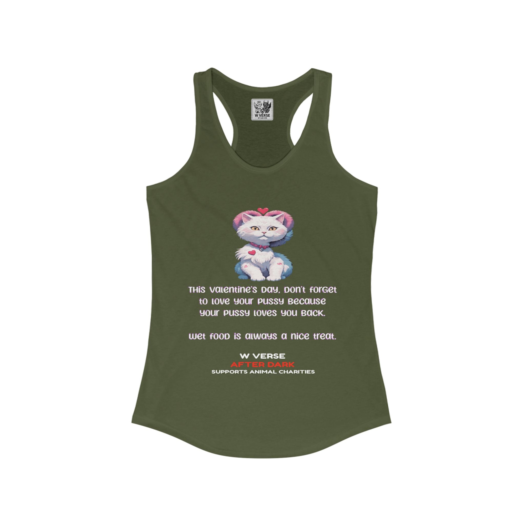 W Verse Valentine's Women's Racerback Tank